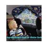 Car Window Shade for Baby Magnetic Double Layer Car Sun Shade for Side Windows Full Shade and Half Shade Options Cartoon Patterns Car Window Curtain