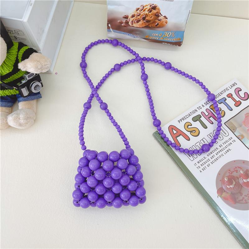 Adorable Mini Children's Handcrafted Pearl Bag For Girls Compact Crossbody Style