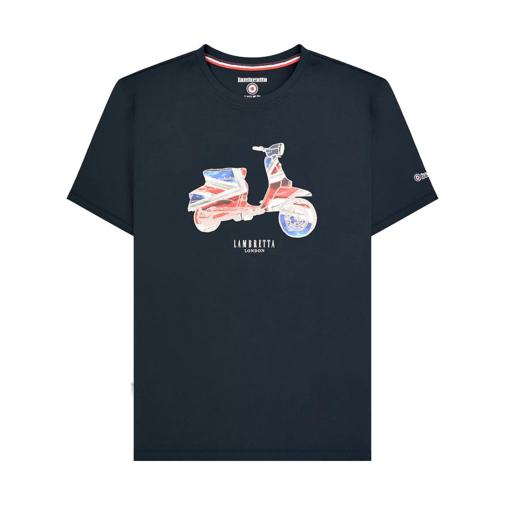 LAMBRETTA Herren AW24 Scooter Flag Big & Tall T-Shirt