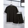Teen ECKO Graphic Casual Summer Short Sleeve Set Fashion Outdoor Sports Gym Spring/Summer Boys
