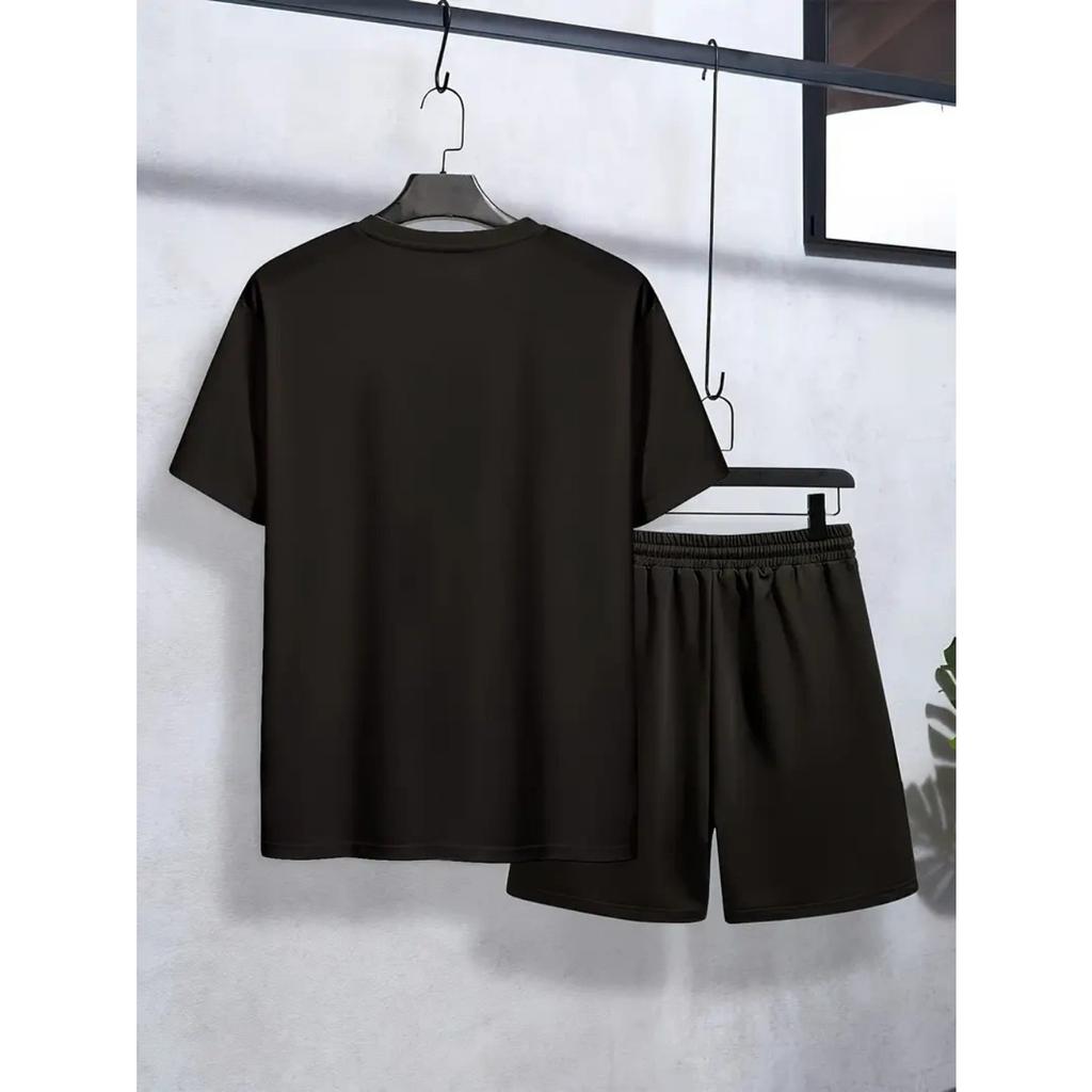 Teen ECKO Graphic Casual Summer Short Sleeve Set Fashion Outdoor Sports Gym Spring/Summer Boys