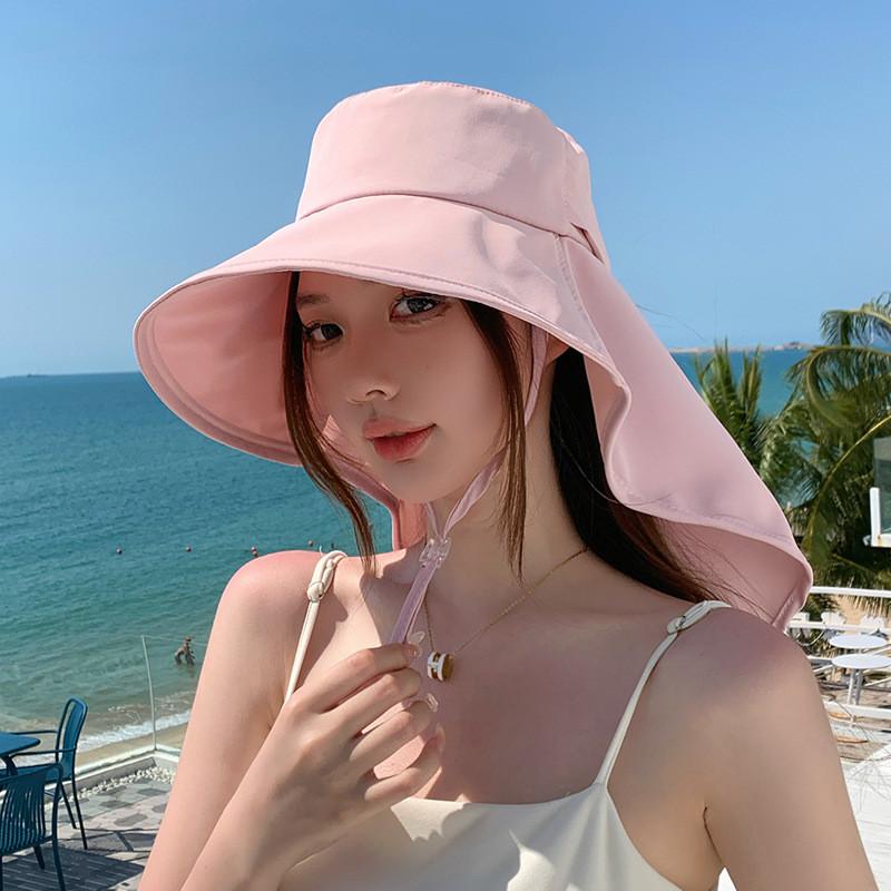 Summer Foldable Cap With Wide Brim For Sun Protection And Outdoor Style For Women