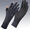 Damen UPF 50+ Sonnenschutzhandschuhe, Atmungsaktive Lange Netz-Armhandschuhe mit Touchscreen-Fingern, Rutschfest, UV-Schutz für Fahren, Radfahren, Outdoor