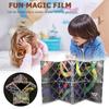 Magician Professional Cube Twisty Cubo Birthday Gift Magic Folding Puzzle Cube  Toy 8 Panels 3 Rings Folding Puzzle