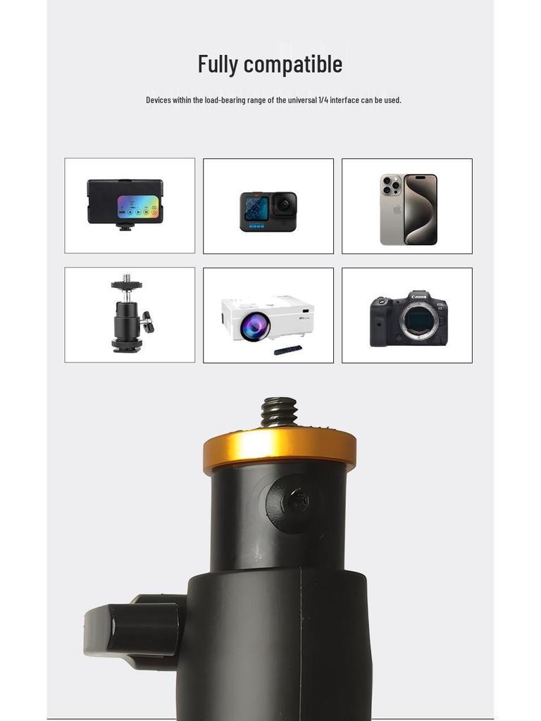 Aluminum Alloy Adjustable Desktop Stand for Mobile Live Streaming