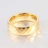 European American Ins New Tungsten Steel 4MM 6MM Faceted Polygon Rhombus Couple Rings