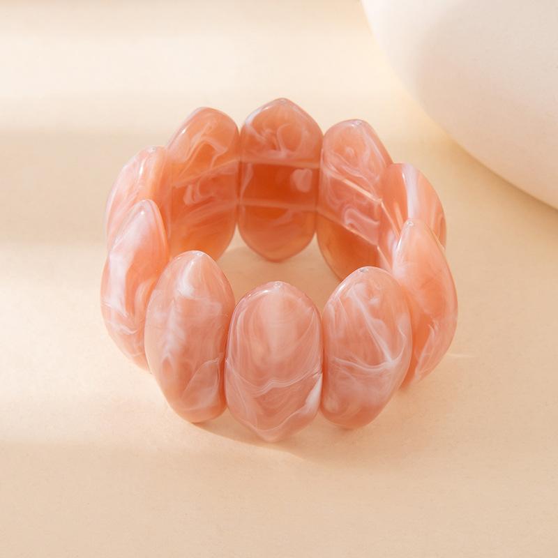 Personalizovaný Spojovaný Elastický Korálkový Náramek Niche Barva Rozmazaný Akrylový Náramek Větrný Náramek