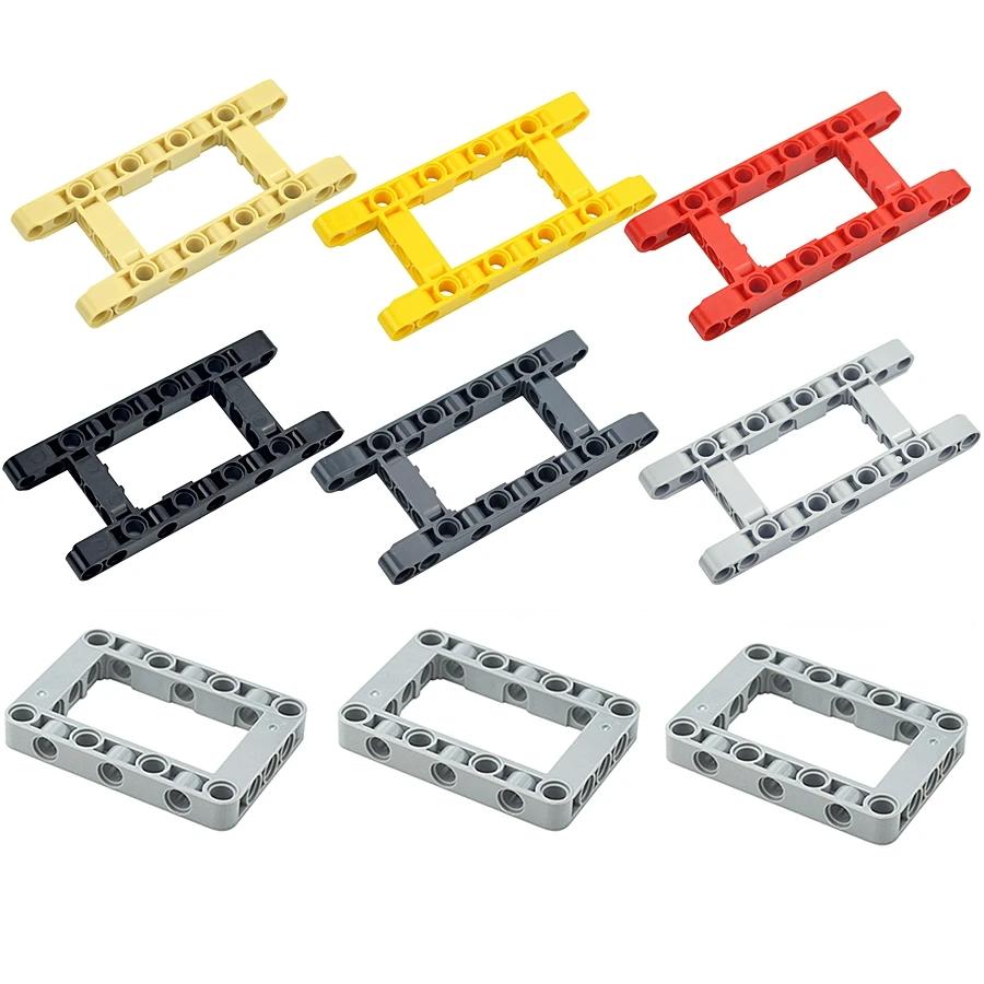 MOC Części Techniczne Akcesorium DIY Klocki Budowlane Ramię Techniczne Zmodyfikowana Rama Gruba Dziura 5x11 5x7 Otwarty Centralny Belka 64178 64179 Klocki