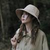Japanese Wide Brim Sun Hat UV Protection Quick Dry Bucket Hat Drawstring Fishmen Hat  Fishing