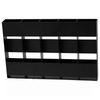 YH016-1 5 Slots Metal Straw Dispenser Organizer Rack Space Saving Kitchen Storage Shelf (Without Soft Magnetic Sheet)