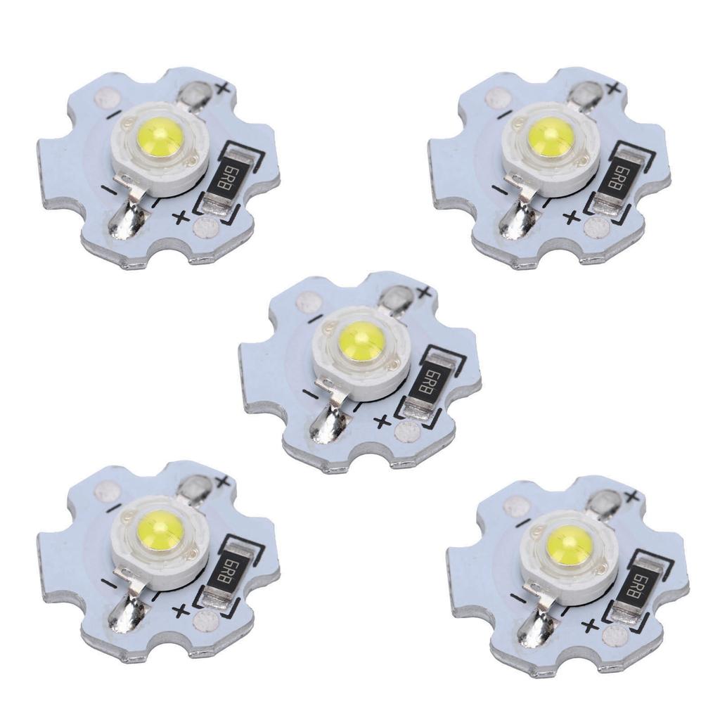 25Pcs 5V LED Chips 200LM 1W High Power LED Lamp Beads for DIY Lighting Fixtures
