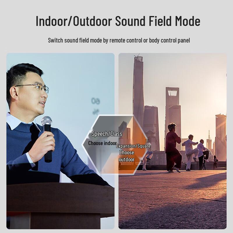 SANSUI SS6-12 Portable Karaoke Trolley Speaker (CN Version)