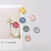 Water Ripple Geometric Round & Semi-Circular Resin Magnet Sticker