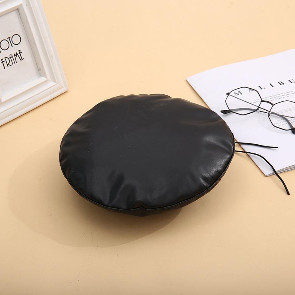 

Однотонная кепка художника с плоским верхом в корейском стиле, ретро-берет, ретро-уличная одежда чёрный