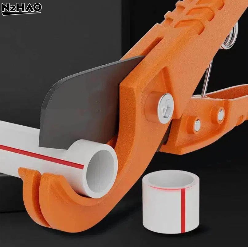 1Pcs PVC Compact Scissors Design Portable PEX Pipe Cutter Plastic Pipe One-Hand Operation PVC PPR Tube Cutting Tool