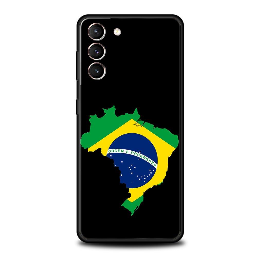 

Phone Case For Samsung Galaxy S25 Edge S24 S23 S22 S21 Ultra S20 FE 5G S10 S10E S9 Plus Soft TPU Cover Large Brazil Flag Galaxy S10e