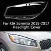 Para Kia Sorento 2015 2016 2017 2018 frontal Tampa da Lente da Lanterna Dianteira do Carro Carcaça Cobertura da Lâmpada Abajur Lanterna Dianteira Máscara da Luz