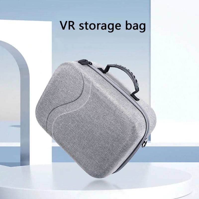 Portable Travel VR Carrying Case for Quest3 VR Shockproof Storage Bag with Convenient Handle