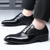 Klassische Herren-Anzugschuhe 2025 Neue Business-Freizeitschuhe Spitz zulaufend Herren Formale Schuhe Herren Büro-Flats Hochzeitsfeier Oxfordschuhe