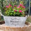 Flowerpot Plant Container Bucket Metal Pail Flower Pots Raised Garden Boxes Farmhouse Plant Bucket Garden Planter