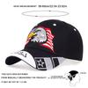 1 Stück Patriotischer Adler & Amerikanische Flagge Bestickte Baseballkappe Stickerei Lässig Atmungsaktiver Sport Hut Outdoor Papa Hüte
