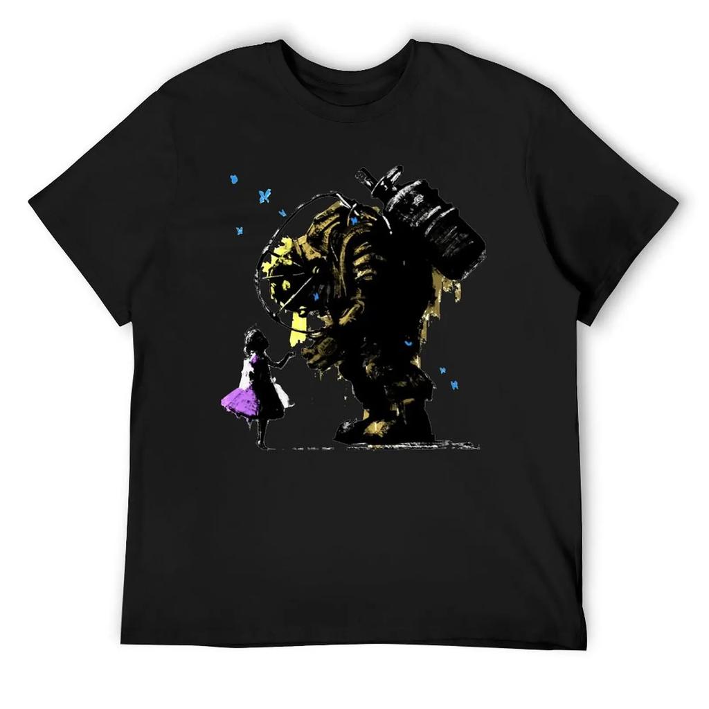 Bioshock Ll Always Protect You Essentia T-shirt Round Neck Movement Funny Joke Top Tee Novelty Travel Eur Size