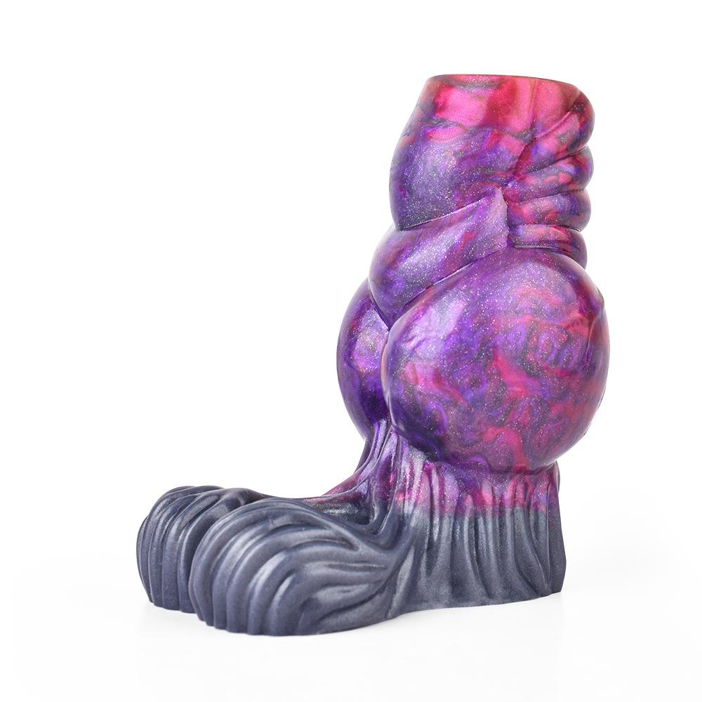 Silicone Penis Sleeve Condom Extender Soft Realistic Dildo Adult Sex Toy for Men Women Pegging Strap On