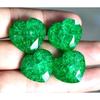 Natural Green Emerald 4 Pcs 200 Ct Heart Cut  Certified Jewelry Gemstones