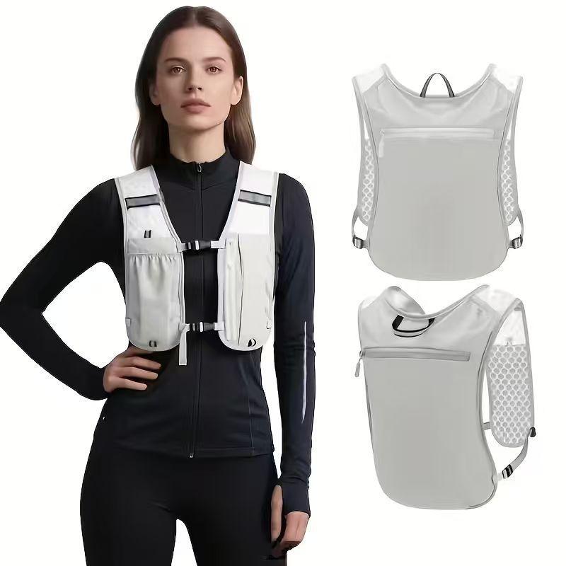 Oxford Cloth Hiking Vest Pack With Water Bottle Holder For Running And Cycling Enthusiasts