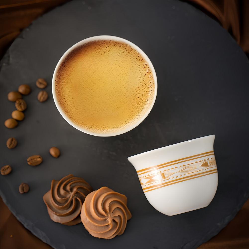 Ceramic Coffee Cup Tea Cup White Porcelain Simple Advanced Exotic Style High Quality Office Home Tasting Cup Suitable for Gifts