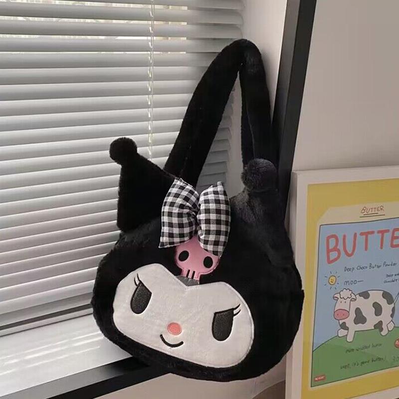 Kawaii Messenger Bag Cute Plush Female Lolita Student Large-Capacity Schoolbag Hand-Held Shoulder Bag Gift
