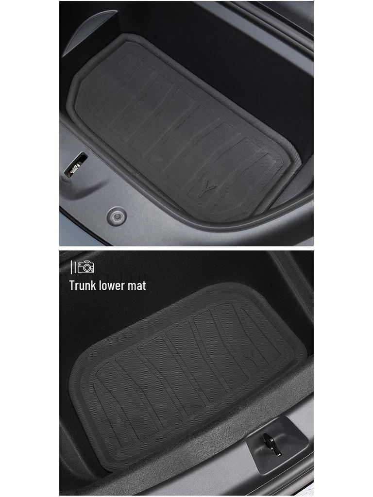 Tesla Model 3/Y Front & Rear Waterproof Trunk Mats - Original TPE Texture Accessories