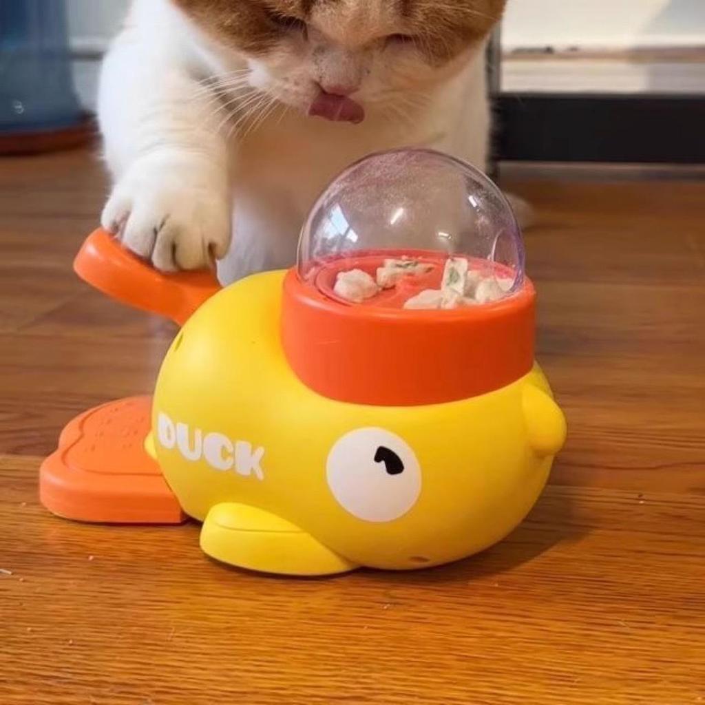 Interactive Yellow Duck Food Puzzle Toy for Dogs