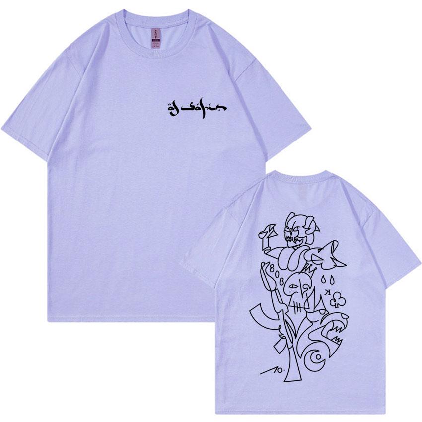Rapper Al Safir Tour Fashion Graphics Tshrits Mens Oversized Short Sleeve Tide Tshirts Casual T Shirt Unisex Hot Sale Streetwear