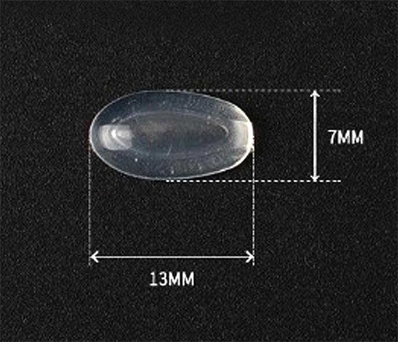10Pairs(20pcs)Eyeglasses Push-in Soft Silicone Nose Pads For Plastic Steel Glasses Nose Pads