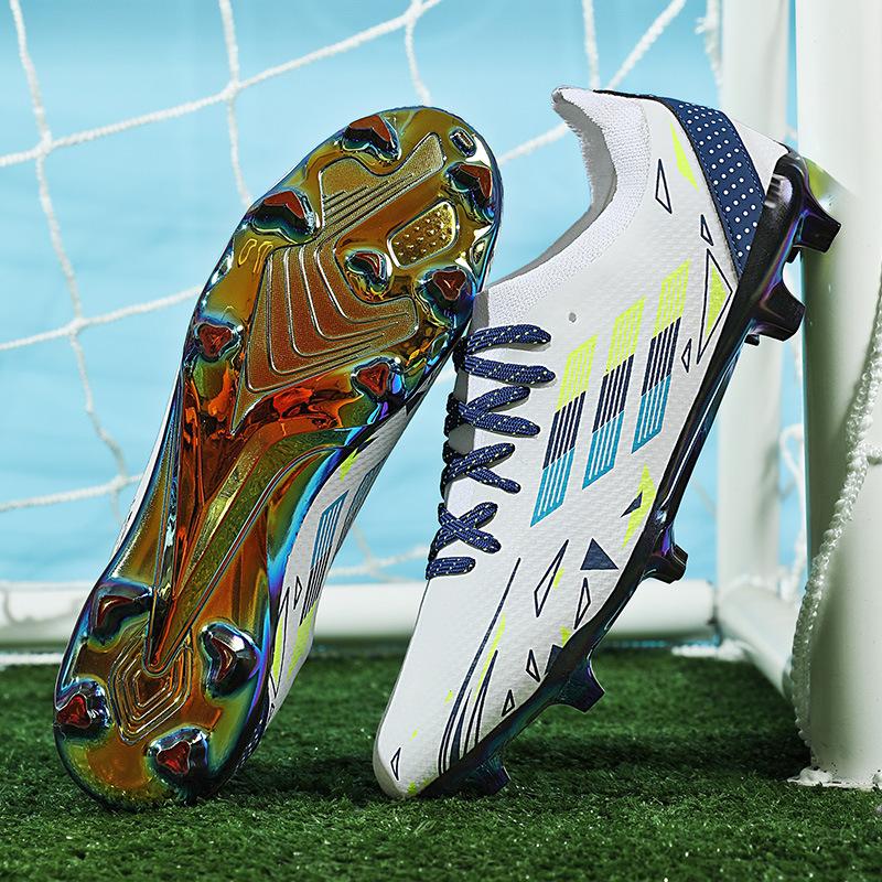 Medium Top Football Shoes Tf Broken Nails Artificial Turf Ag Nails Leather Feet Men And Women Children And Adolescents Students Training Shoes
