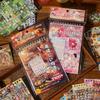 18-Sheet Retro Japanese Vintage-Style Sticker Book, Nostalgic Old-School Patterns for Journal Decoration, Scrapbooking