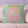 Hot MMmargarita Cocktail Arted  Pillow Cover Sofa Cushion Cover Home Room Decoration Children Gift