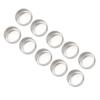 10Pcs Aluminum Jar Portable Round Aluminum Container Bottle with Screw Lid for Cosmetic Lip Balm Cream Tea