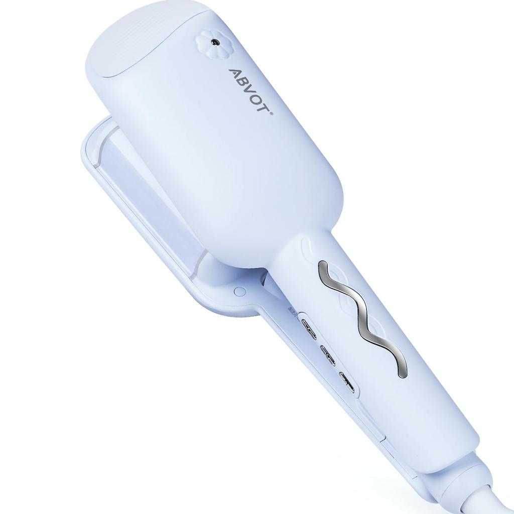 ABVOT U Wave Iron 32mm Flower Season Curling Iron Curl 2024 New Model Reminder Curling Iron 40 Million Class Negative Ion Output Korean Style Curling