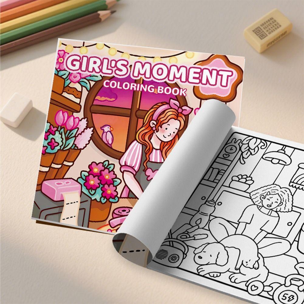 Cartoon Graffiti Painting Book Stress Relief Paperback Funny Doodles Book  for Adults And Teens