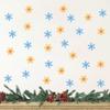 15PCS Christmas Decoration Wall Stickers Window Snowflake Decals Wall Arrangement Stickers