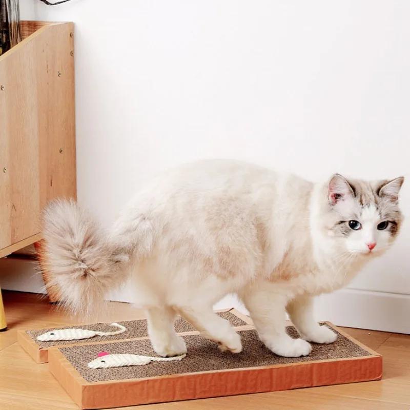 Pet Cat Scratching Board Cats Cardboard Mat Scraper Grinding Claw Toys for Scratcher Cat Furniture Protector Cats Accesorios