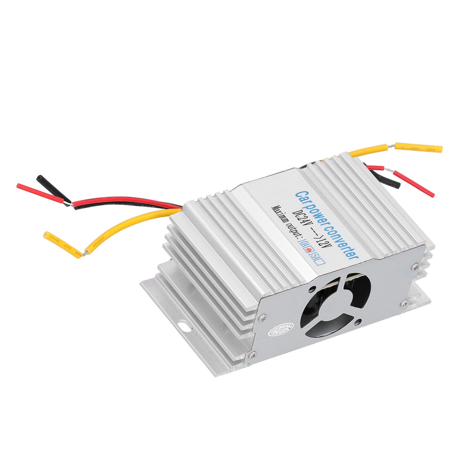 Преобразователь напряжения питания DC24V в 12V 10A Замена для автомобилей, морских судов, солнечной и ветровой энергии, аварийных ситуаций