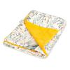Vello Blanket 75x100 Yellow/white with Branches