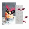 Shenhong Christmas Silicone Mold: 6-Cavity Tree & Santa Decorations for Mousse Cake and Chocolate Baking