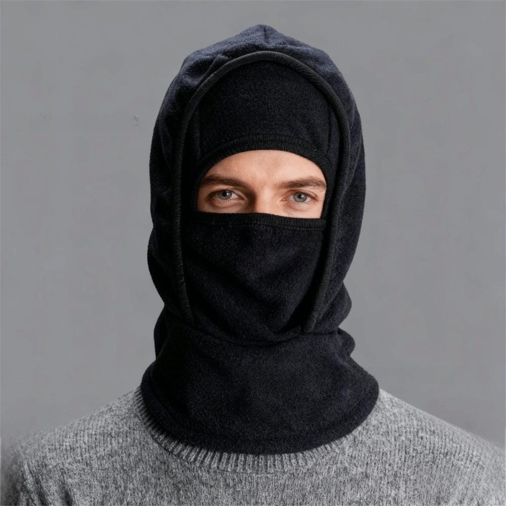 Fleece Warm Hat Mask Double Layer Ear Protection Hat Winter Warm Hat Ski Windproof Cap Women Men