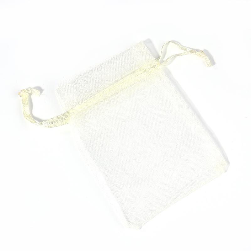 10Pcs Single Color Wedding /Ornament/Gift Wrap Yarn Bag Organza Bags Tulle Drawstring Bag Jewelry Pouches Packing Wholesale