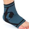 Ankle Brace Nylon Stretch Knit Lightweight Breathable Blue Ankle Bandage Wrap for Men Women Sports Foot  