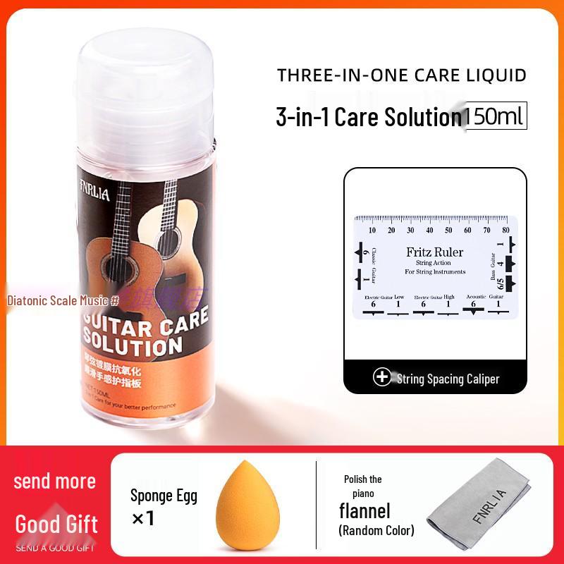 Olio per la cura della chitarra 3 in 1: Liquido per Pulizia e Manutenzione Corde Elettriche in Bachelite, Tastiera, Tastiera